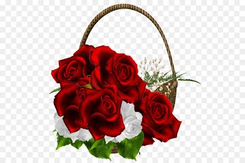 Earring La Fleur Rouge Amazon.com Jewellery Clothing - Beautiful Red Roses Transparent Basket Bouquet Clipart 