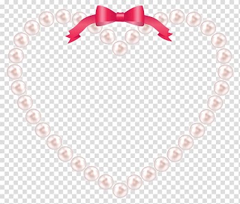 Earring Pearl necklace, White pearl necklace transparent background PNG clipart