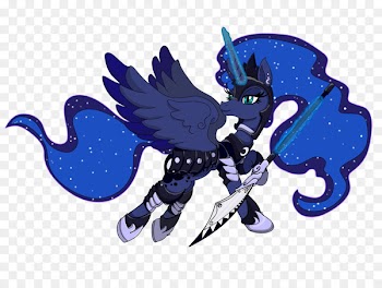 Earring Princess Luna Pony Horse Winged unicorn - starlit night 