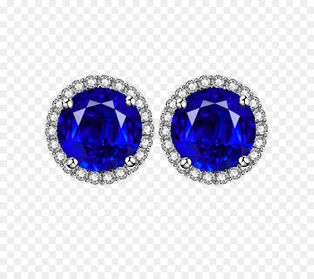 Earring Sapphire Diamond Jewellery - Sapphire earrings earring 