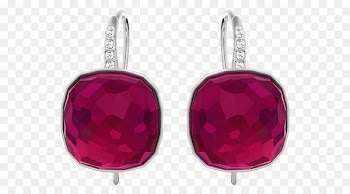 Earring Swarovski AG Jewellery Necklace - Swarovski jewelry garnet earrings 