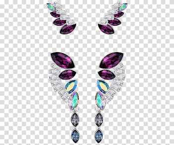 Earring u041au0430u0444u0444 Swarovski AG Jewellery Necklace, Swarovski jewelry and colorful gemstone earrings transparent background PNG clipart