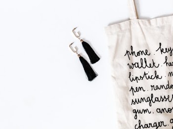 Earrings and Tote Bag 3
