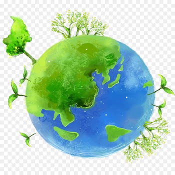 Earth Cartoon Illustration - Environmental Earth 