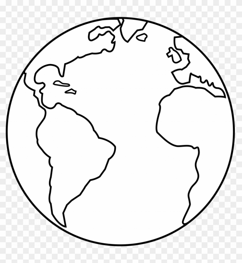 Earth Clipart Black And White