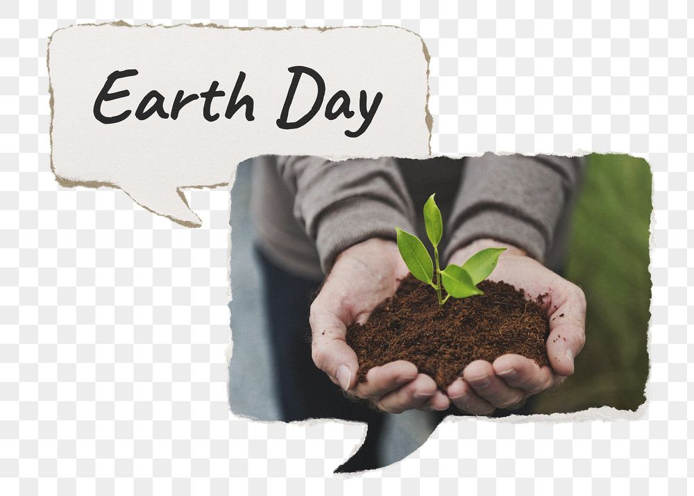 Earth day png paper speech | Free PNG - rawpixel