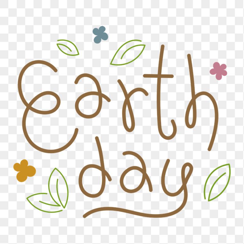 Earth day png word sticker | Free PNG - rawpixel