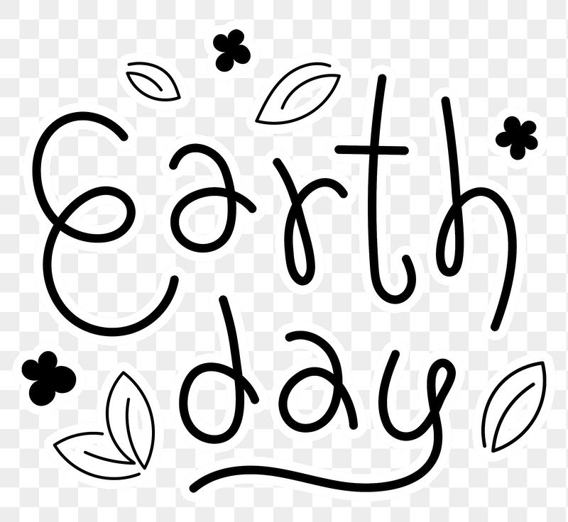 Earth day png word sticker | Free PNG - rawpixel