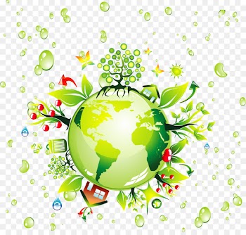 Earth Environmentally friendly Natural environment - Vector painted green earth 