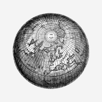 Earth globe hand drawn illustration. | Free Photo - rawpixel