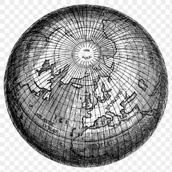 Earth globe png sticker, vintage | Free PNG - rawpixel
