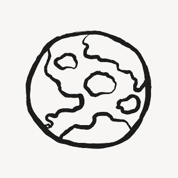 Earth, globe sticker, environment doodle | Free PSD Illustration - rawpixel