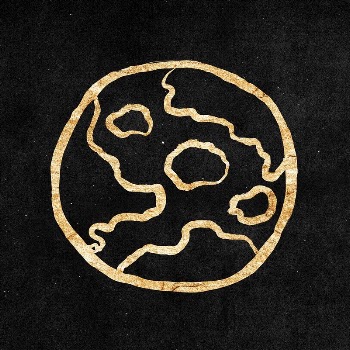 Earth, globe sticker, gold aesthetic | Free PSD Illustration - rawpixel