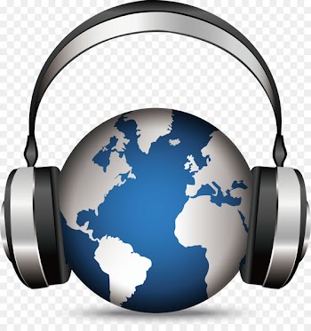 Earth Globe World map Clip art - Headphones vector 