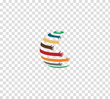Earth Logo Graphic Designer, Colored arm transparent background PNG clipart