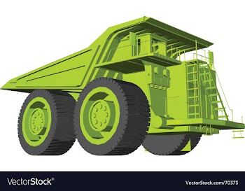 Earth mover vector image