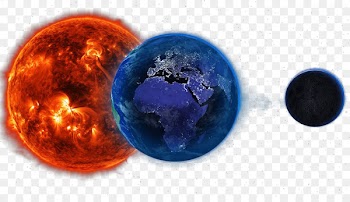 Earth Planet Triangulum Galaxy Universe - Colored interstellar planets 