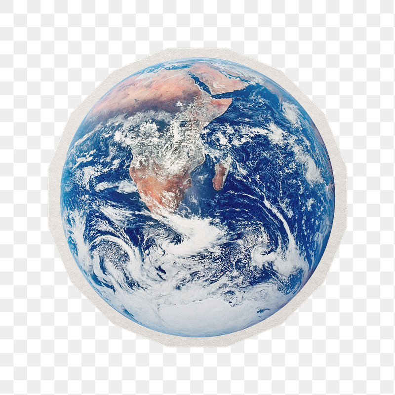 Earth png sticker, paper cut | Free PNG - rawpixel