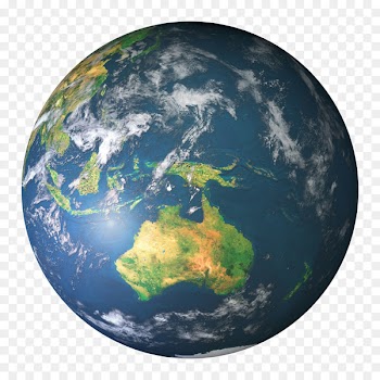 Earth Satellite Download - Blue Earth Australia Top view 