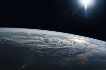 Earth surface background, galaxy border | Free PSD - rawpixel