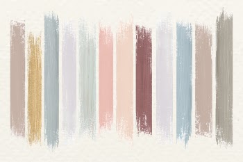 Earth tone paint brush strokes Free Vector