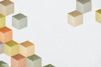 Earth tone paper craft textured cubic patterned template | Free  illustration - 2348204