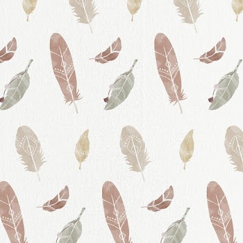 Earth tone psd Boho feather background