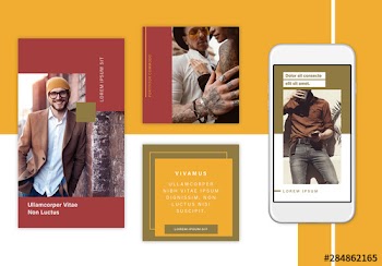 Earthy Geometric Social Stories Set