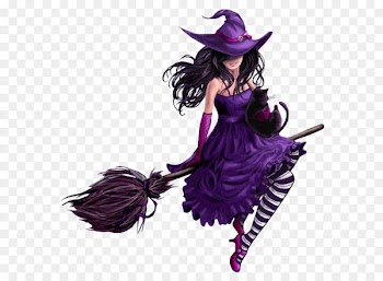East Germany Witchcraft Purple Hill Witch - Halloween Purple Witch PNG Picture 