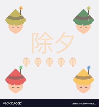 East man collection of chinese vector image
