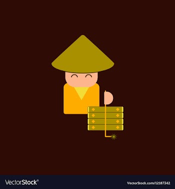 East man of Chinese new year vector image