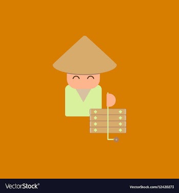 East man of Chinese new year vector image
