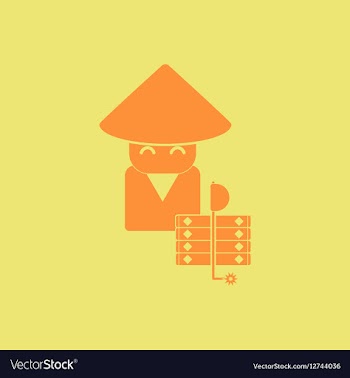 East man of Chinese new year vector image