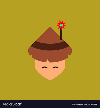 East man of chinese new year vector image