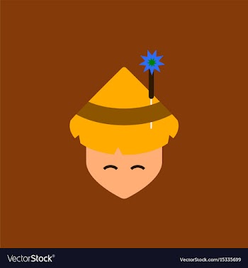 East man of chinese new year vector image
