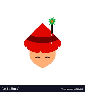 East man of chinese new year vector image