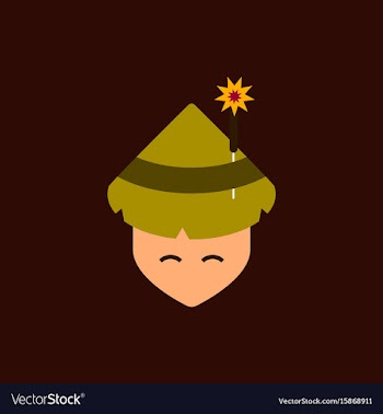 East man of chinese new year vector image