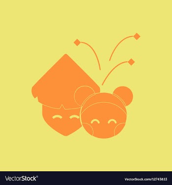 East people of Chinese new vector image