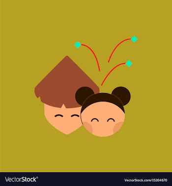 East people of chinese new vector image