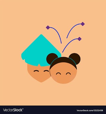 East people of chinese new vector image