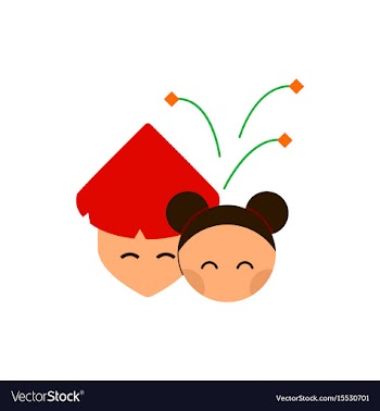 East people of chinese new vector image