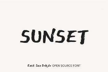East Sea Dokdo open source | Free Font Add-on - rawpixel