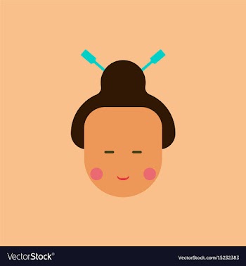 East woman of chinese new year vector image