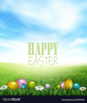 Easter Background vector image