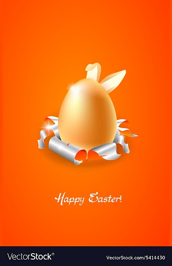 Easter background vector image