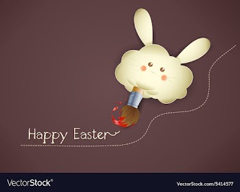 Easter background vector image