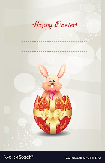 Easter background vector image