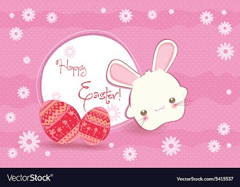 Easter background vector image