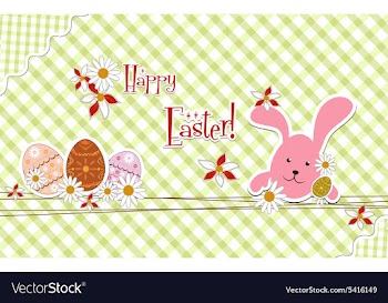 Easter background vector image
