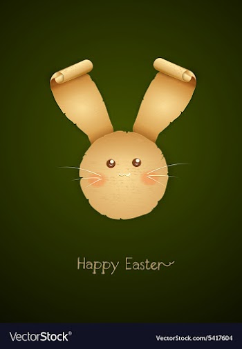 Easter background vector image